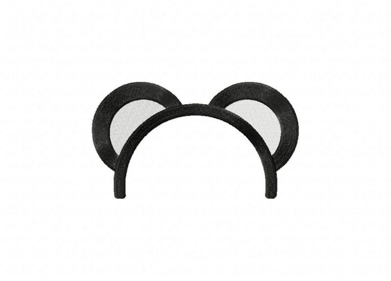 Panda Ears Headband Embroidery Design Embroidery Designs For Free