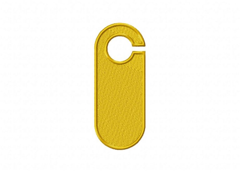 Yellow Door Hanger Embroidery Design Embroidery Designs for Free